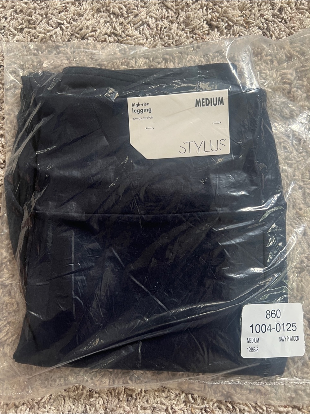 STYLUS Navy High-Rise Leggings